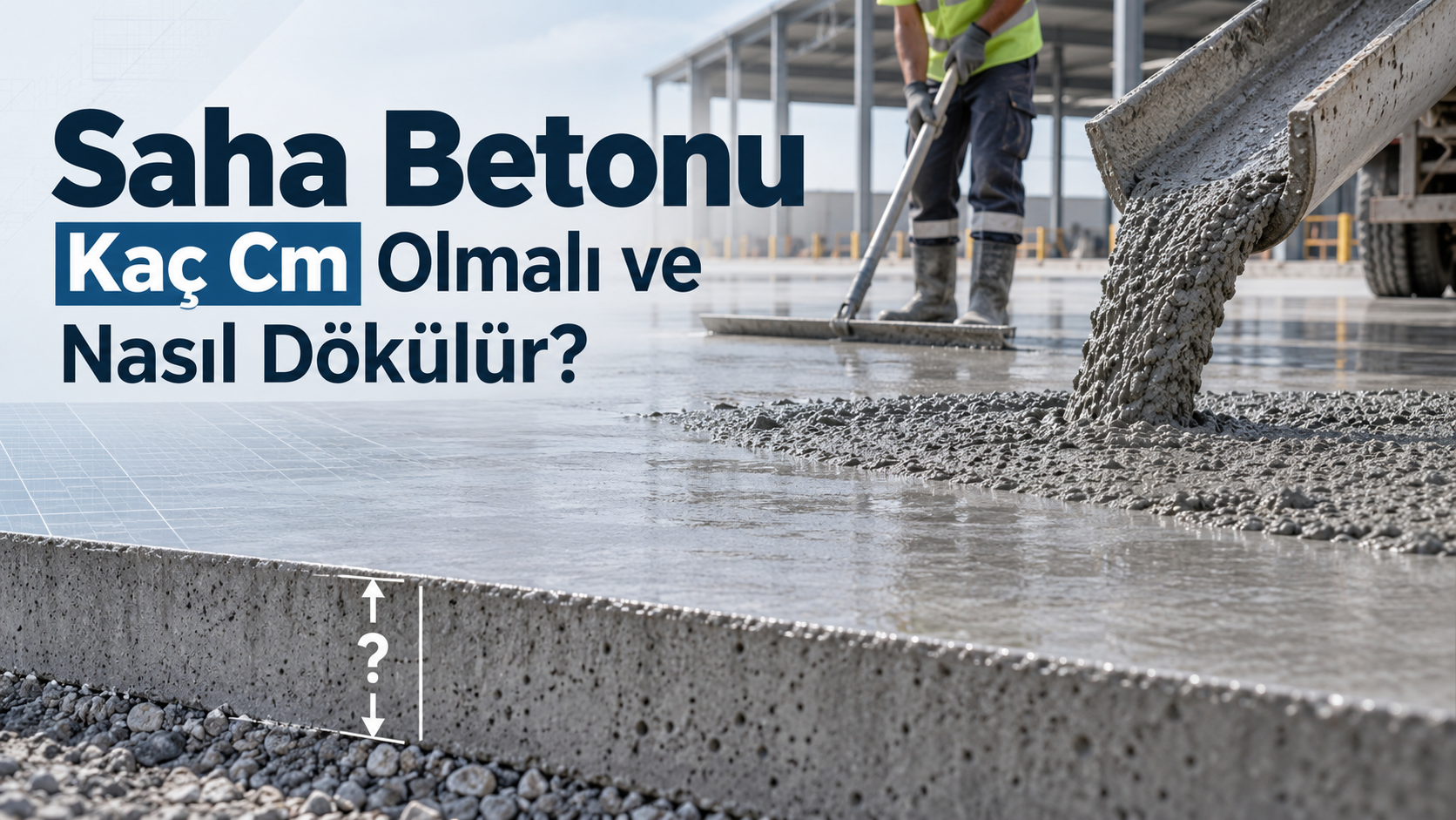 Saha Betonu Kaç Cm Olmalı ve Nasıl Dökülür?